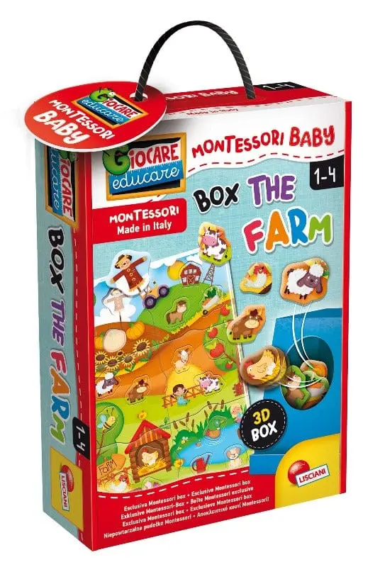 Montessori Baby Box La Fattoria, Gioco Educativo Lisciani 1-4 Anni