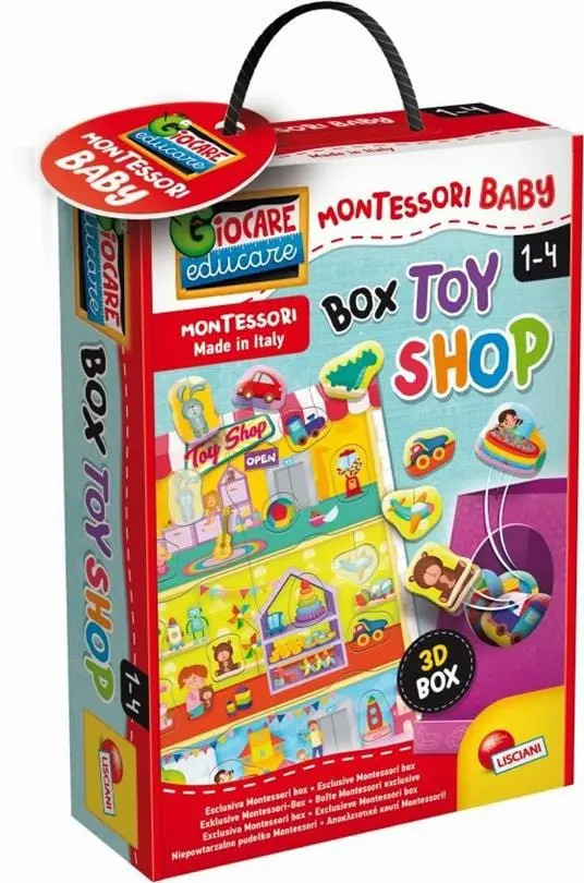 Montessori Baby Box Memo, Gioco Tattile Lisciani 1-4 Anni
