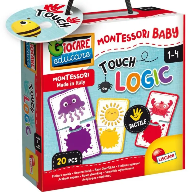Montessori Baby Logic Touch, Gioco di Associazione Tattile - Lisciani