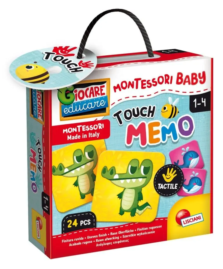 Montessori Baby Memo Touch, Gioco Memo Tattile - Lisciani