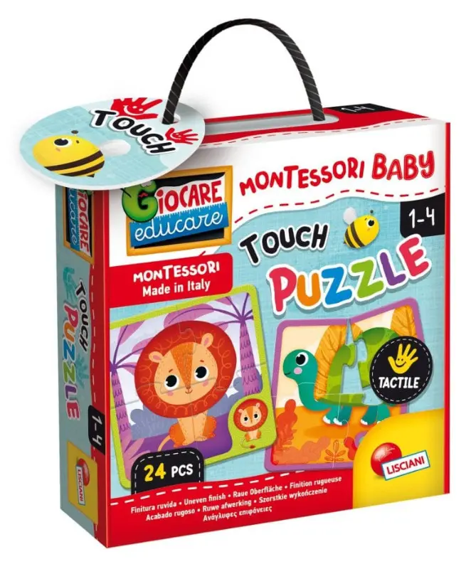 Montessori Baby Touch, Puzzle Tattile - Lisciani