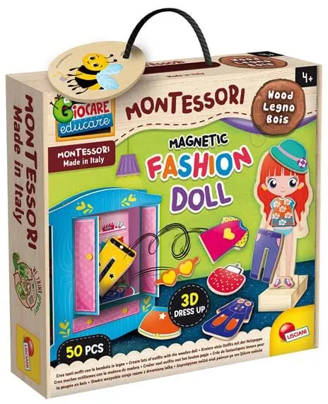 Montessori Gioco Magnetic Fashion Doll - Lisciani