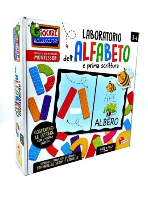 Montessori Laboratorio Alfabeto e prima Scrittura, Lisciani Educativi
