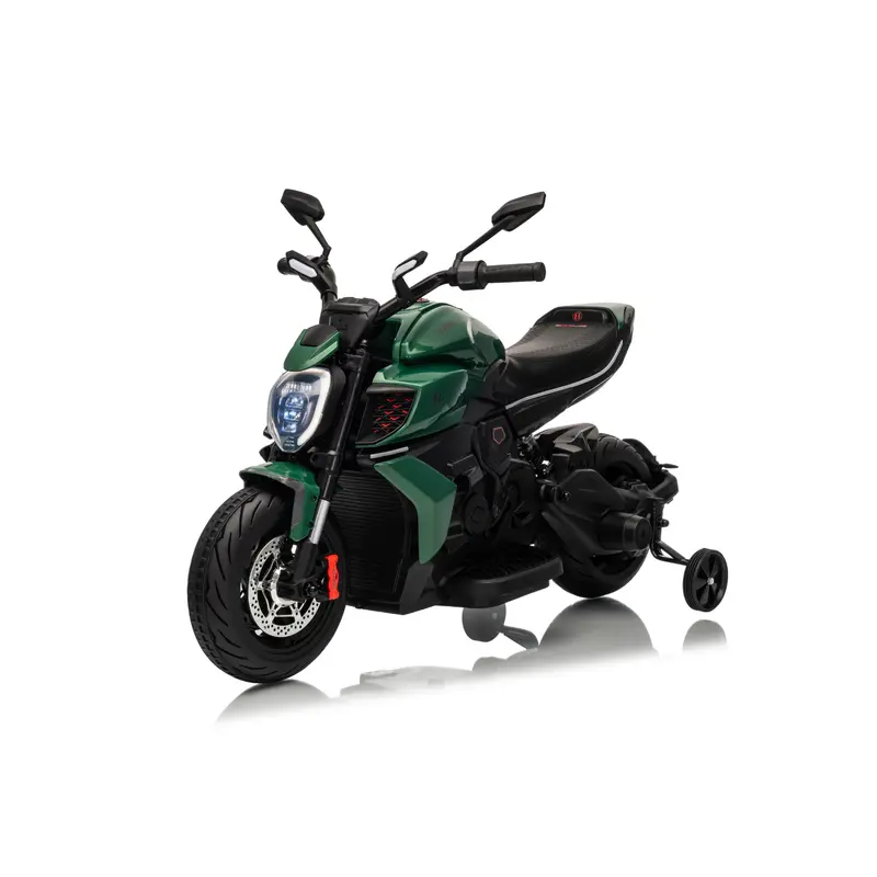 Moto Elettrica per Bambini Ducati Diavel 12V con Licenza Ufficiale Luci Led Suoni Realistici