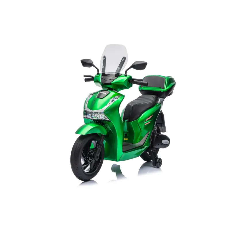 Moto Elettrica per Bambini Honda SH125 Verniciato 12V con Licenza Ufficiale Luci Led Suoni Realistici MP3 Integrato