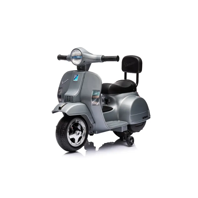 Moto Elettrica per Bambini Vespa px150 Small 6V con Licenza Ufficiale Luci Led Suoni Realistici