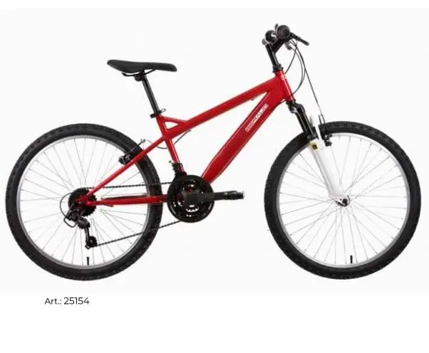 Mountain Bike 24 pollici Ammortizzata, Cambio Shimano Età 10-15 Anni