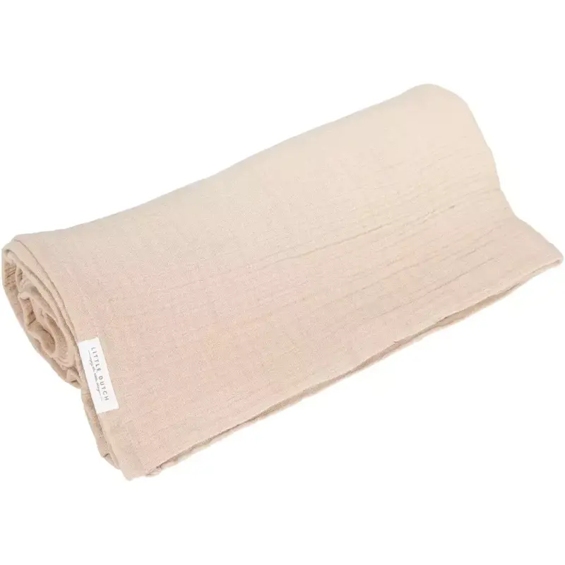 Mussola Beige 120x120 Little Dutch