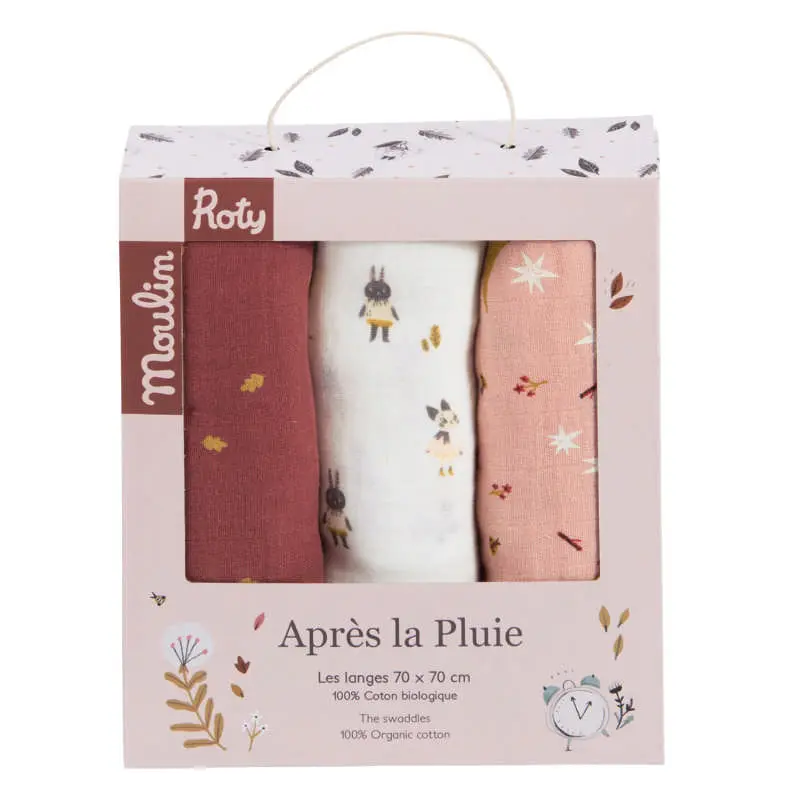 Mussole in Cotone Moulin Roty Apres la Pluie
