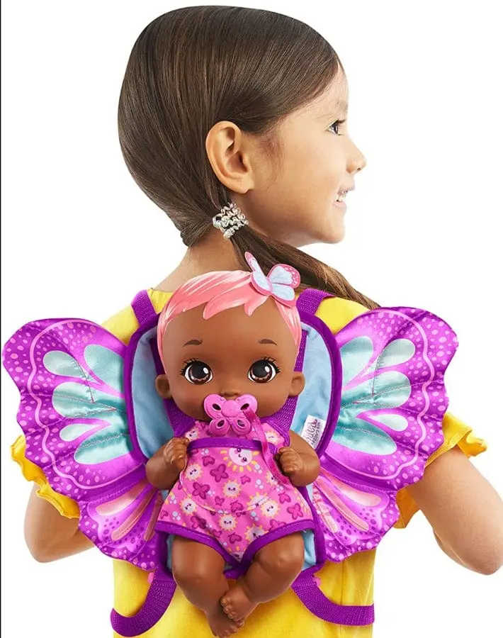 My Garden Baby Marsupio per Bambole 2-in-1, Porta bambola con Accessori Inclusi