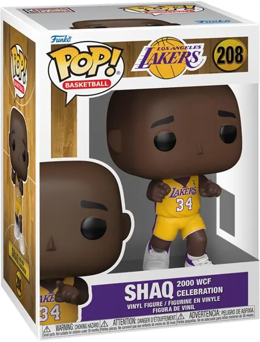 Nba Legends Pop! Sports Vinile Figura Lakers- Shaq('00 Wcf Celebration) 9 Cm Funko