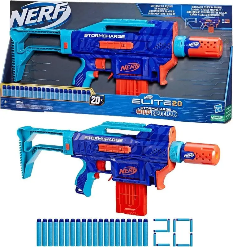 Nerf Elite 2.0 Stormcharge, Blaster Elettrico Motorizzato