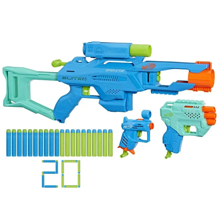 Nerf Elite 2.0 Tactical Pack - Set con 3 Blaster e 20 Dardi