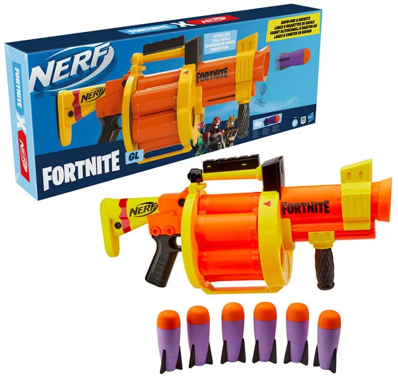 Nerf Fortnite GL, lanciarazzi con tamburo rotante Fortnite