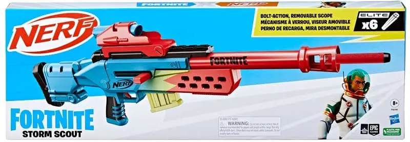 Nerf Fortnite Storm Scout, Blaster di Precisione