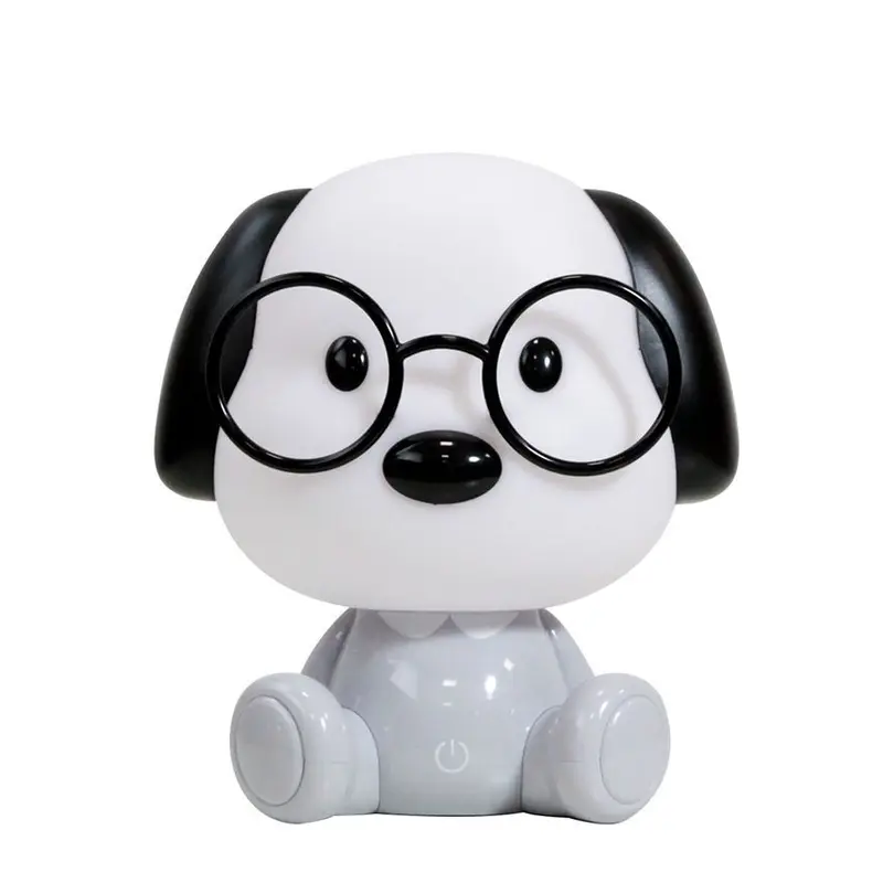 Netlighting Toby – Lampada da Tavolo per Bambini con LED Integrato, Bianca