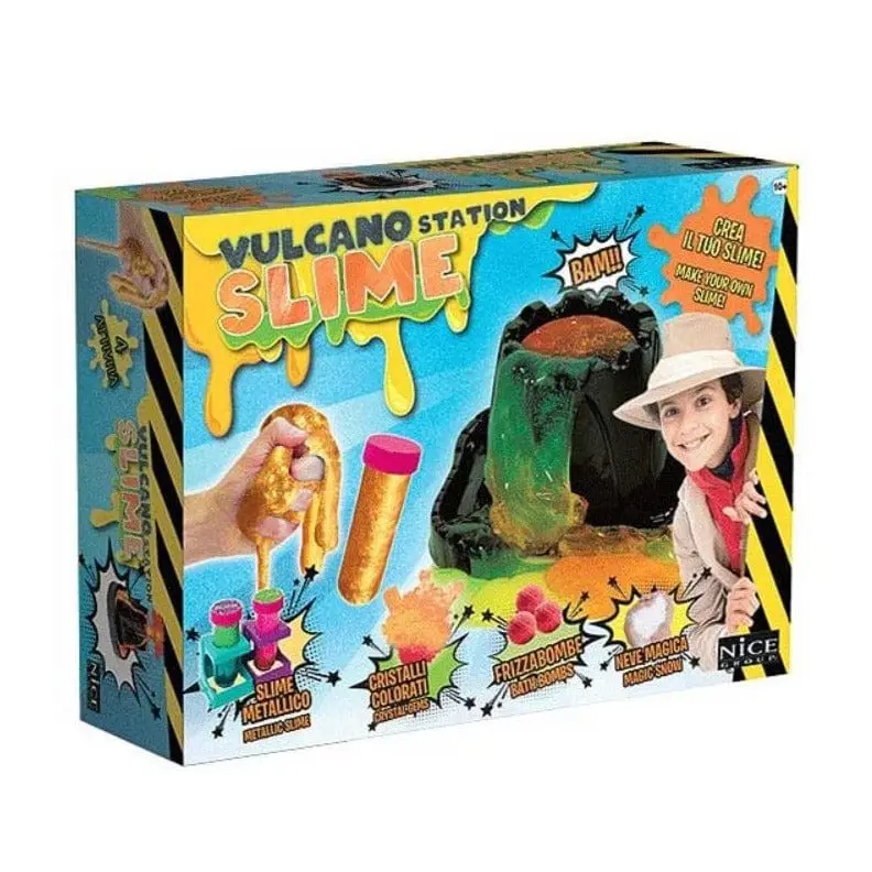 Nice- Vulcano Station Laboratorio Slime per Bambini a partire da 6 Anni