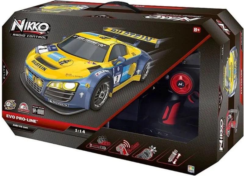 Nikko RC Evo Pro-Line, Macchina Telecomandata Audi R8 LMS scala 1