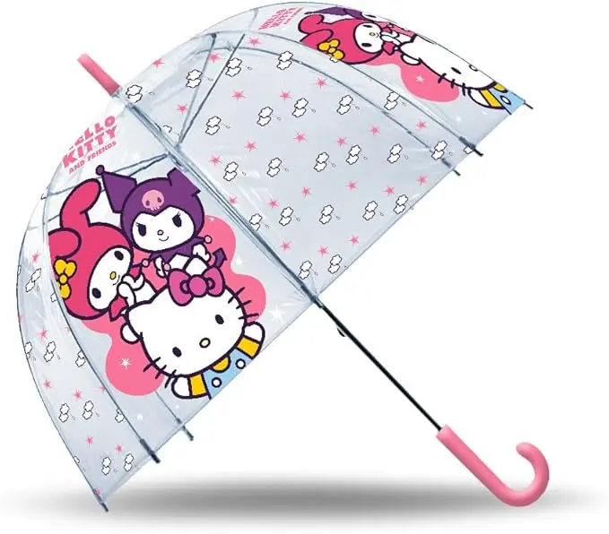 Ombrello Trasparente 46 Cm Hello Kitty & Friends