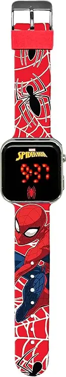 Orologio Digitale Spiderman A Led Da Polso Rosso KIDS