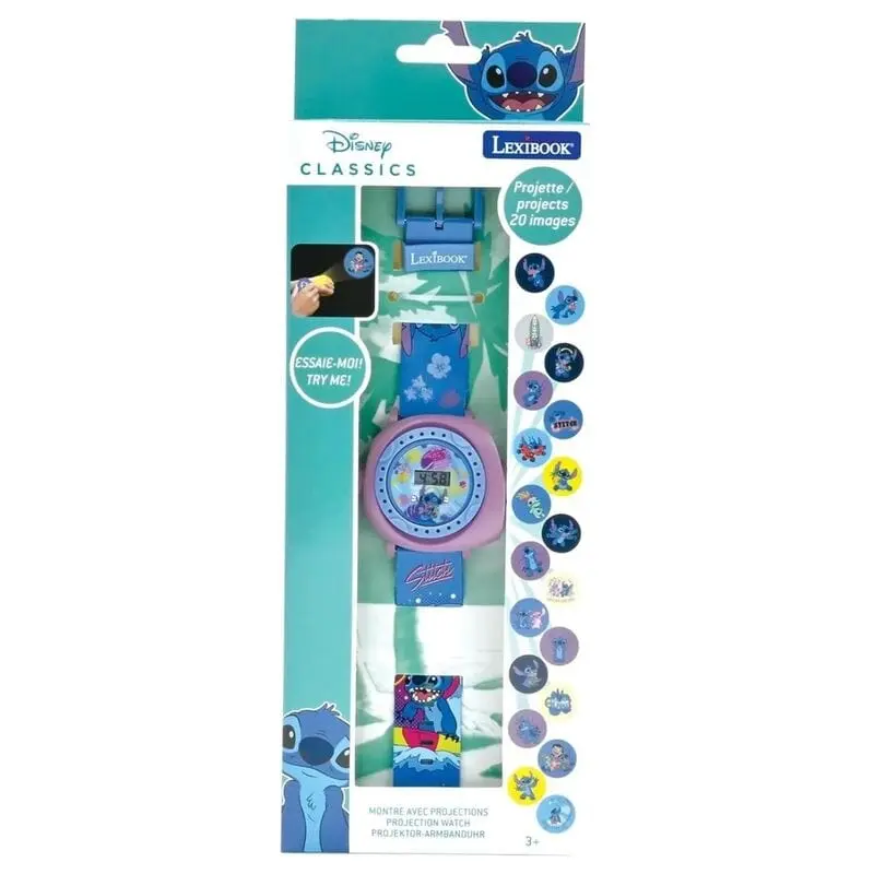 Orologio Proiettore Disney Stitch per Bambini