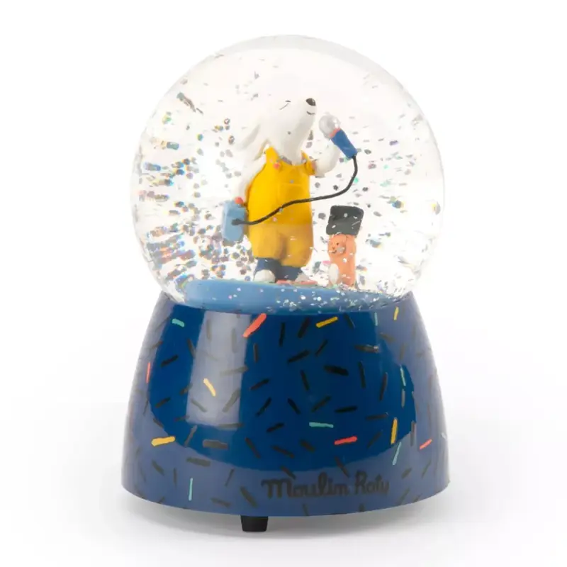 Palla di Neve Musicale Moulin Roty Puce & Pilou