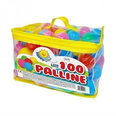 Palline colorate per Piscina Bambini, Sacca 100 pz diametro 6 cm