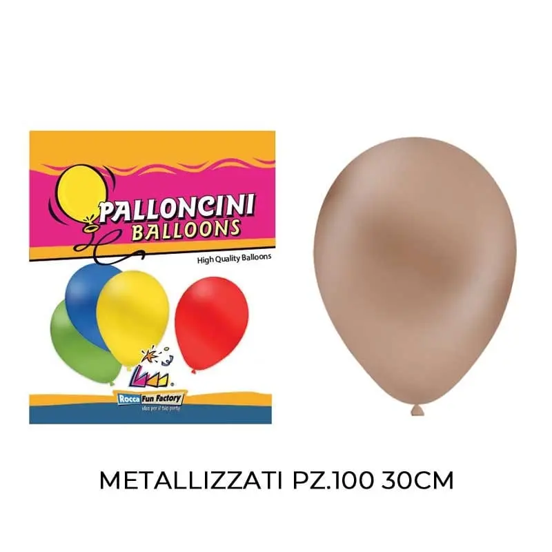 Palloncini Metallizzati Perla 100pz 30cm - Balloons