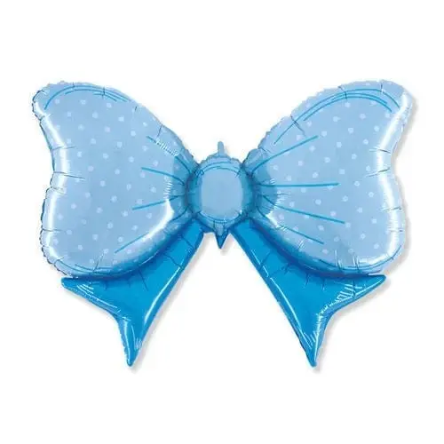 Palloncino Mylar Fiocco Azzurro 108x72 cm