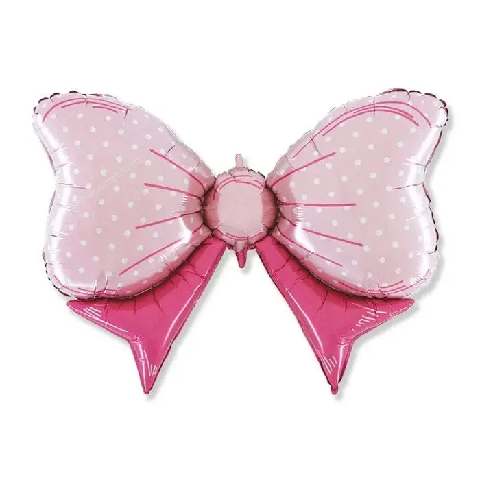 Palloncino Mylar Fiocco Rosa 108x72 cm