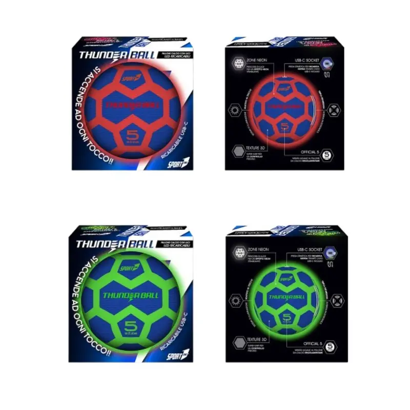 Pallone Calcio Thunderball Luminoso assortito