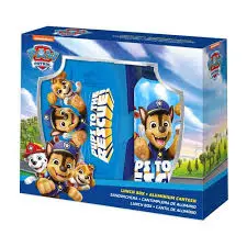 Paw Patrol Set Borraccia In Alluminio E Portapranzo