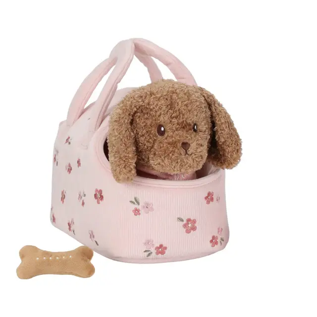 Peluche Cane Jackie con Trasportino | LD4518
