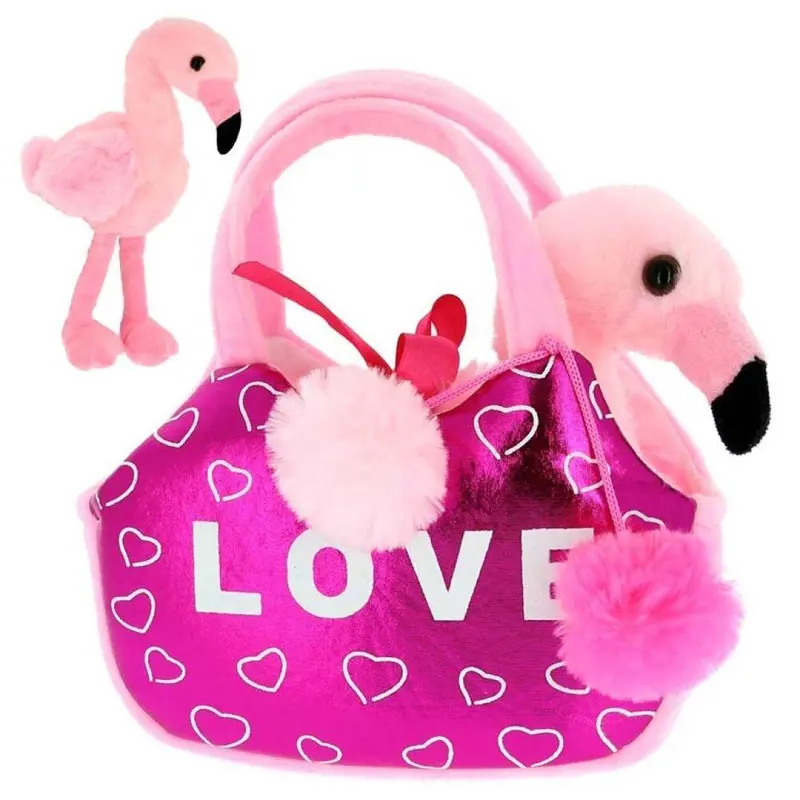 Peluche con Borsetta Fenicottero