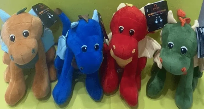 Peluche Drago 23 cm Glow in the Dark