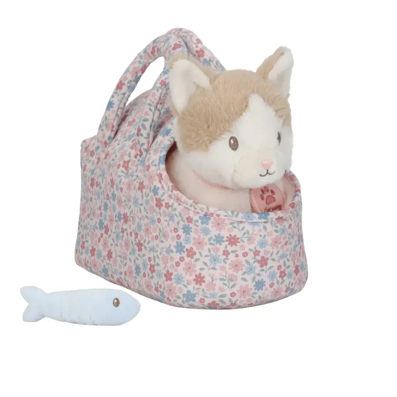 Peluche Gatto Marley con Trasportino | LD4517