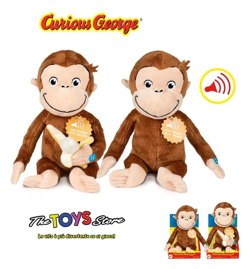 Peluche George 30cm | Plush con Suoni