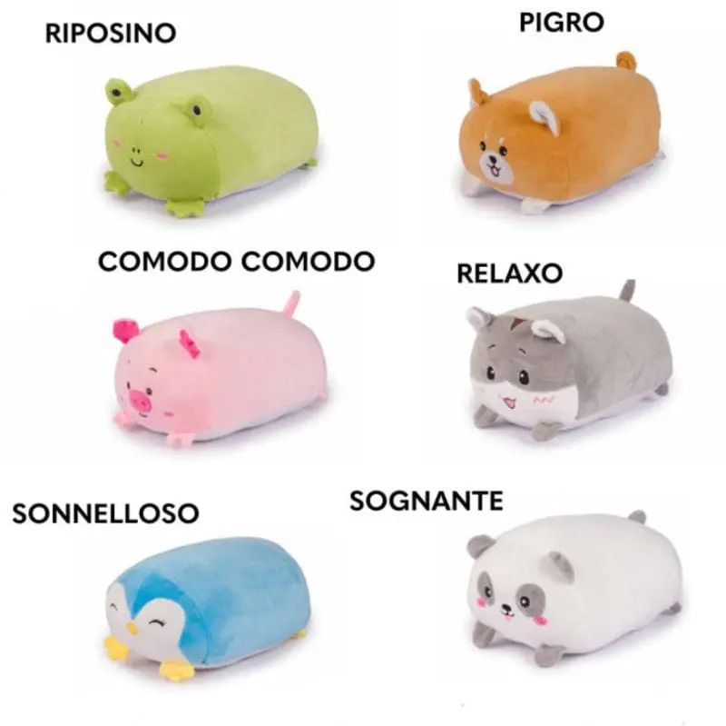 Peluche Kawaii cuscino Animali divertenti 25cm