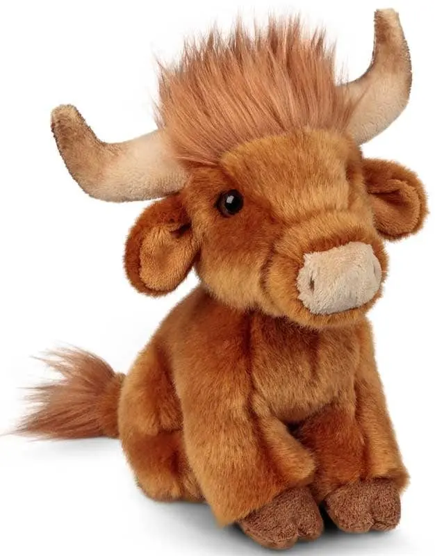 Peluche Mucca dell'altopiano 20cm con dettagli Realistici - Animigos