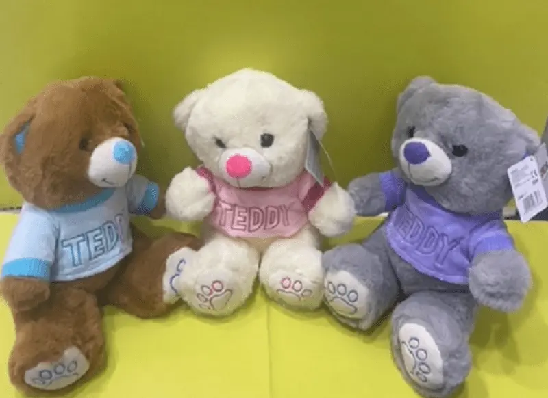Peluche Orsetto Teddy Seduto da 23cm con Maglietta