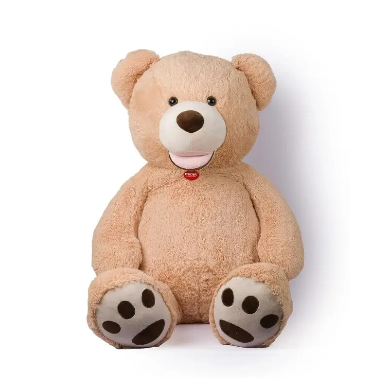 Peluche Orso Gigante 150cm con Zampe Ricamate Colore Beige - Decar