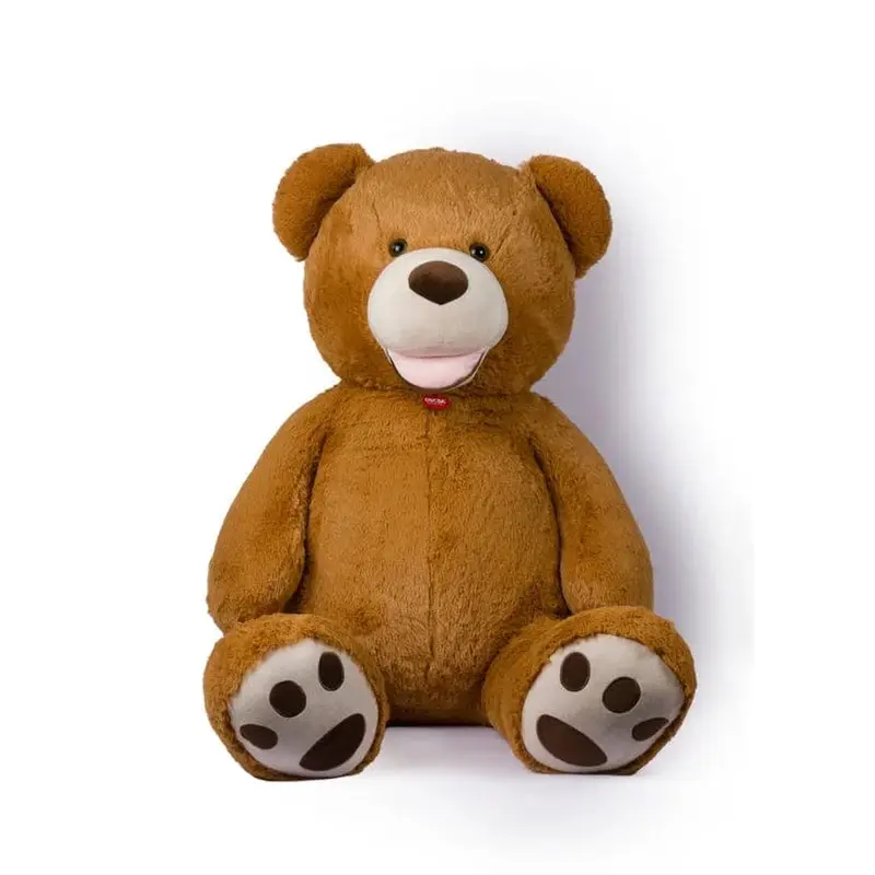Peluche Orso Gigante 150cm con Zampe Ricamate colore Marrone - Decar