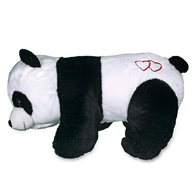 Peluche Panda 50cm con Cuori Ricamati