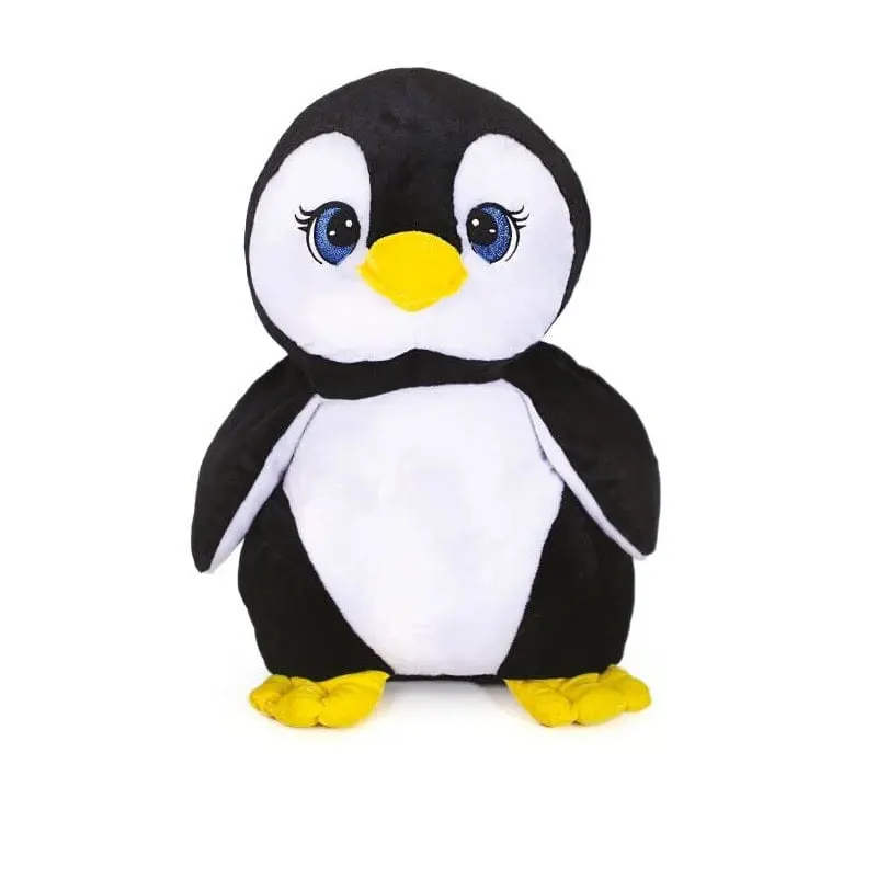 Peluche Pinguino 60cm Occhi Glitter e Imbottitura Extra