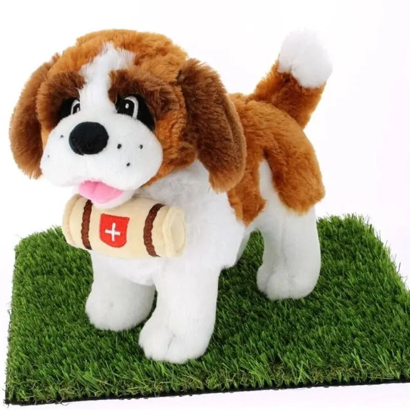 Peluche San Bernardo, Cucciolo Morbidissimo con Zampe Rigide 43cm