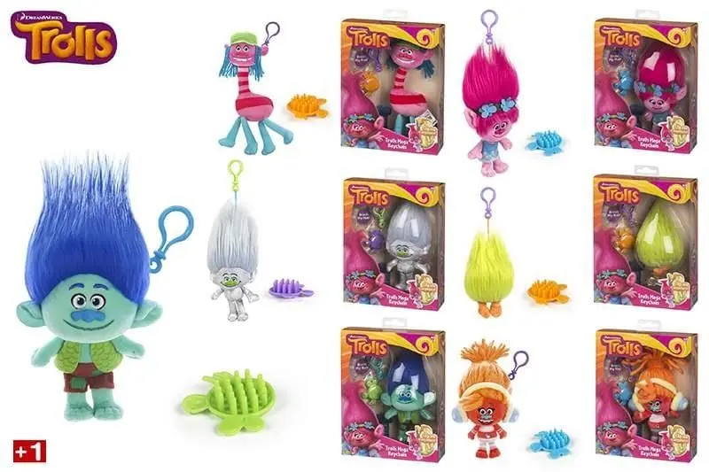 Peluche Trolls 25 cm Assortiti