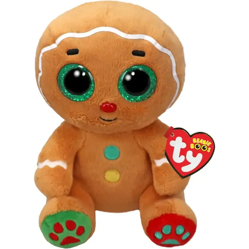 Peluche Ty Beanie Boos Numteg Omino di Pan di Zenzero 15 cm