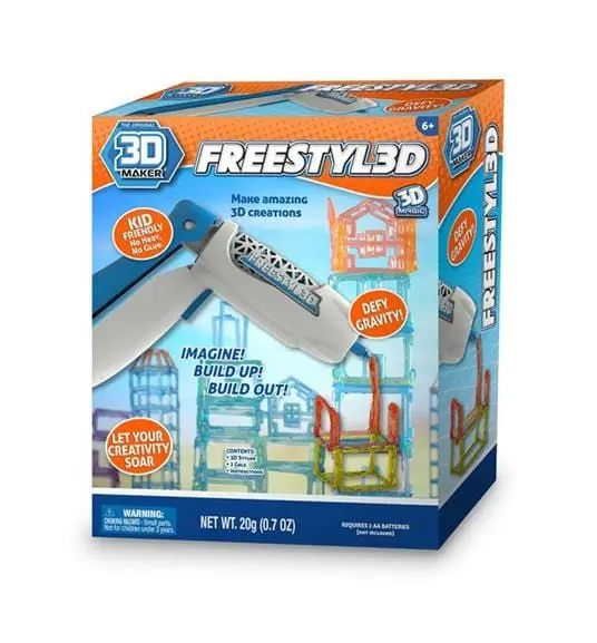 Penna 3D per Disegni in Verticale, Pistola Freestyl3d - Grandi Giochi