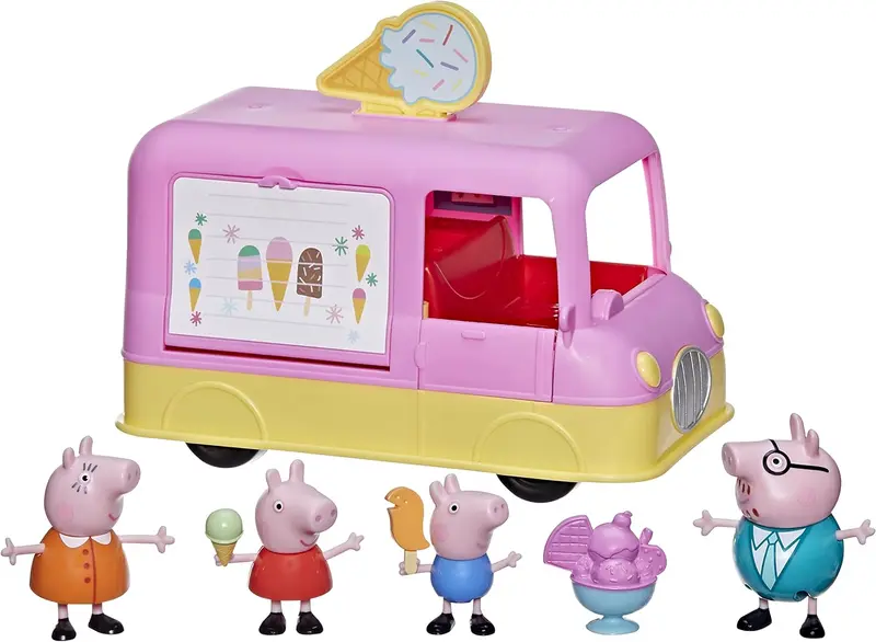 Peppa Pig il Camion dei Gelati con Personaggi e accessori