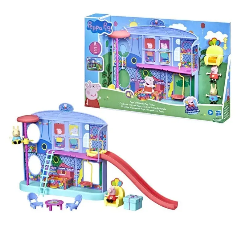 Peppa Pig Playset Centro Divertimenti con i personaggi Peppa e Rebecca Coniglio